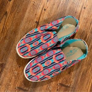 Crazy Train Horizon Serape canvas slip in Sneakers